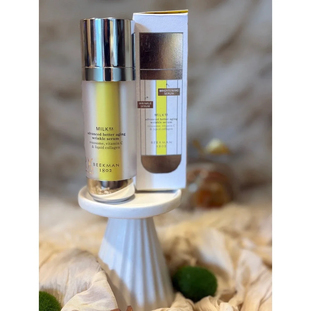 Beekman 1802 Milk RX Advanced Better Aging Wrinkle Serum 1oz Rexosome Vitamin C